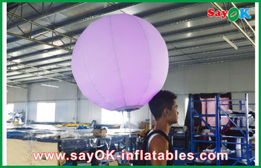 da iluminação inflável da bola da trouxa do diâmetro de 80cm pano de nylon Windproof para anunciar