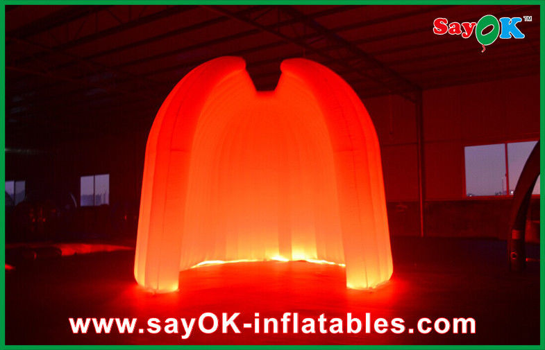 Tenda inflavel personalizada Festa de casamento Tenda de ar inflável redonda 210D Tecido de Oxford Com Iluminação LED