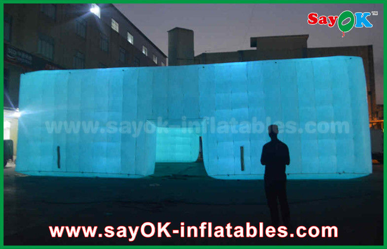 Outdoor Gigante Branco LED Estrutura Evento Inflatable Cube Tent,Inflatable Nightclub,Inflatable Party Tent para venda