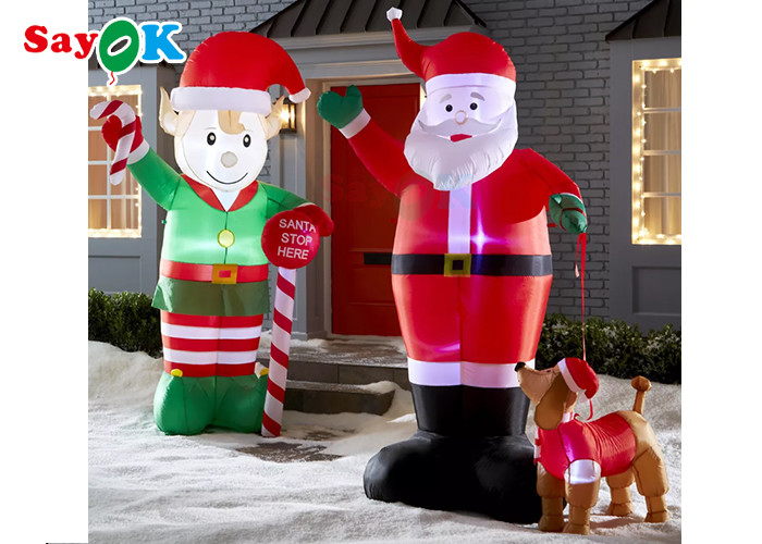 Decorações de festas infláveis ​​gigantes de 8 pés com LED para decoração de pátio de halloween