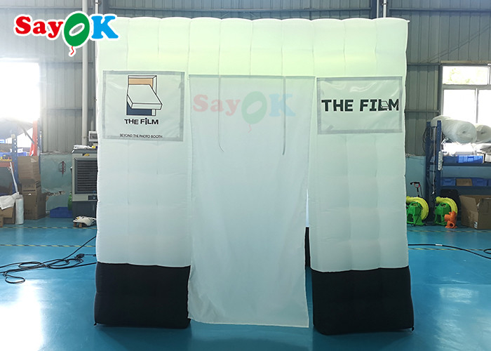 Tenda inflável Camping SGS Tenda inflável Photo Booth Tenda 360 graus Photo Video Booth Com luz LED