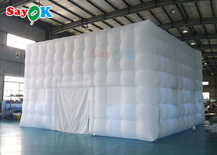 Tenda inflável de acampamento 8x8x5m Tenda inflável de jardim Led aluguel de barracas infláveis de marquete