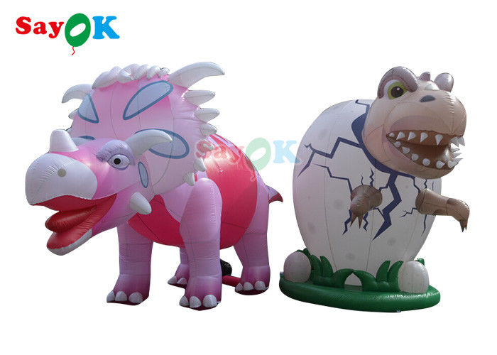 Personagens de publicidade infláveis 4m Dinossauro gigante inflável para decoração festiva Resistência ao vento