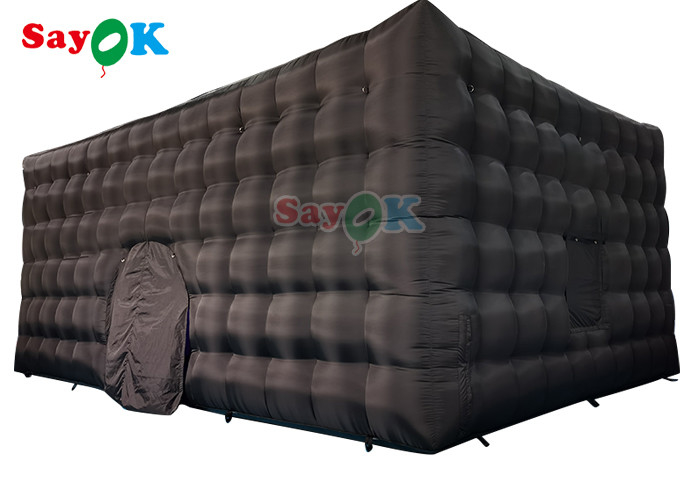 Tenda de clube inflável à prova de ar com luz LED Decoração de festa Tenda de ar inflável