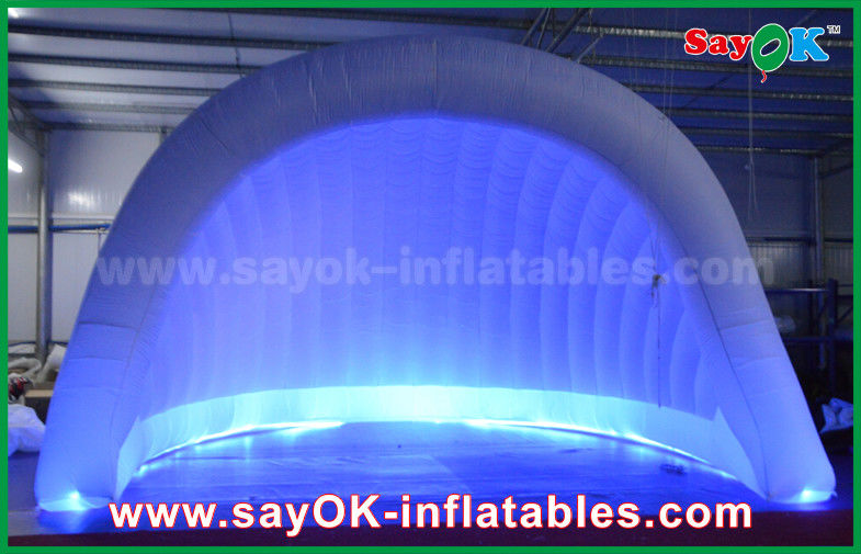 Tenda inflável exterior 210D Oxford LED Tenda de ar inflável Dome Tenda de iglu inflável à prova d'água para festa