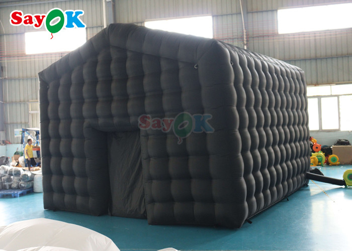Black LED Music Bar Mobile Night Club Tent Commercial Clube Noturno Inflável Com Disco Light Clube Noturno Inflável Para Ren