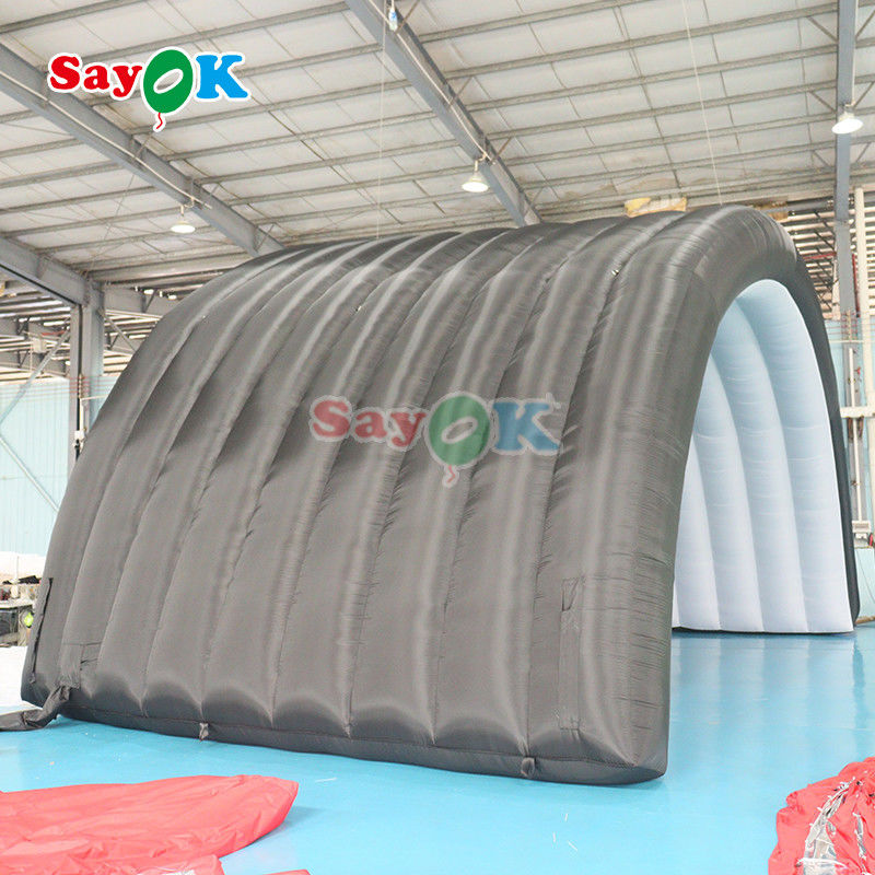 10x6x5.4mH Black Dome Inflatable Stage Tent para evento de festa
