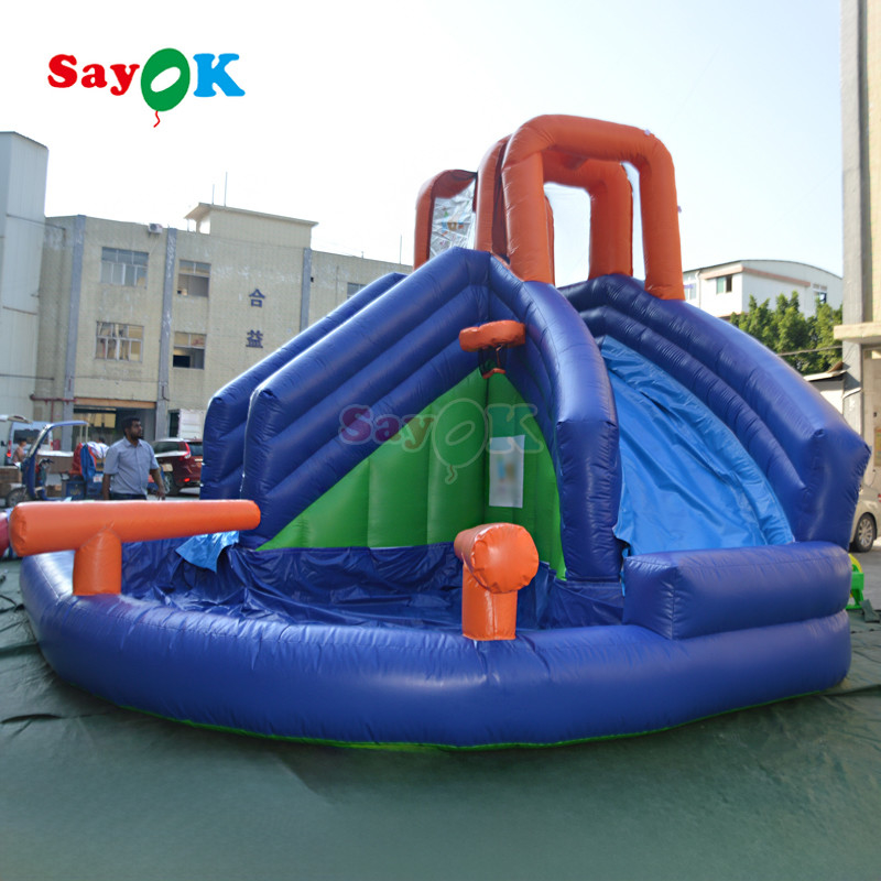 Sayok 20ft Vendas Quentes Slide Inflavel de Água Slide Inflavel com piscina Slides Inflaveis de Água para Crianças