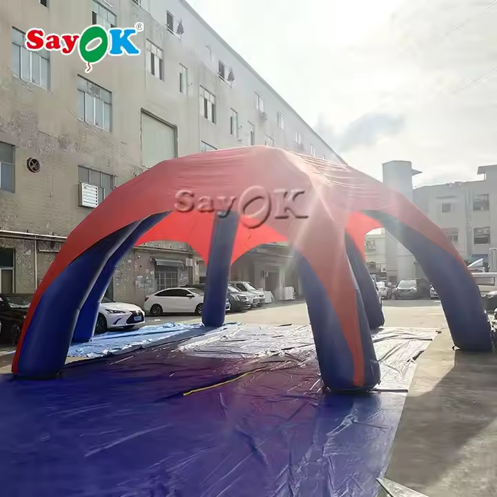 Desporto Comercial Tenda de Marquete Inflavel Exposição Promocional Tenda Inflavel Gazebo Canopy Eventos ao ar livre Tenda de Aranha Inflavel Custom
