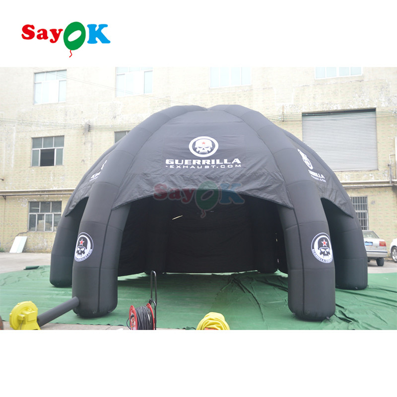 Tenda de aranha inflável portátil Tenda de aranha inflável de cúpula personalizada Tenda de aranha gigante inflável para promoção