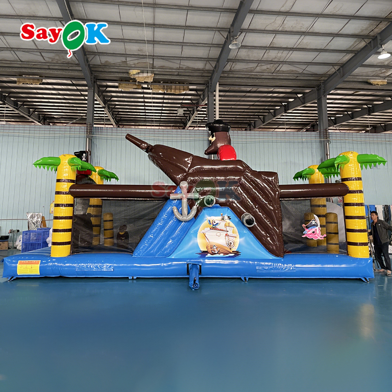Sayok Customizado Commercial Bouncing Inflatable Bounce Castle Navio Pirata Inflatable Bouncer Slide para crianças