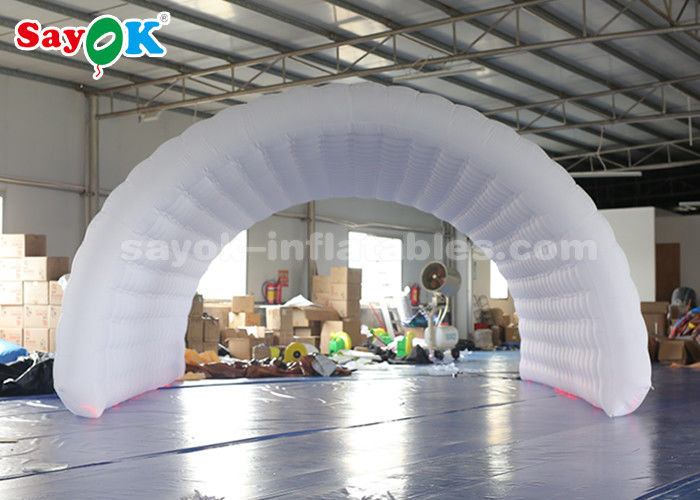 Tenda de ar de entrada branca de esportes Tenda de ar inflável fácil de limpar e transportar