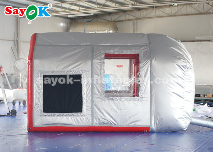 Tenda de automóvel inflável Tenda de ar inflável móvel para estacionamento de automóveis Estação de trabalho com sistema de filtro