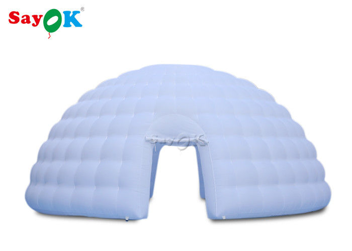 Vai fora a barraca inflável da abóbada do iglu do gigante da barraca 8m do ar com o ventilador de ar para exposições