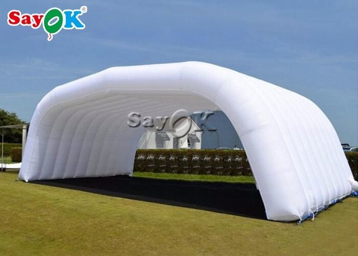 Tenda de exterior inflável de dupla costura Tenda de palco de interior inflável de forma de concha