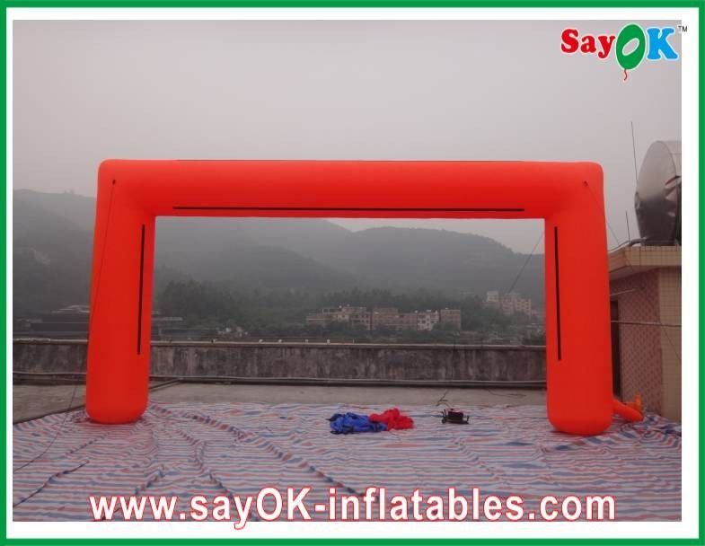 Arco inflável do PVC do quadro do arco do balão/pano de Oxford, Logo Inflatable Square Finishing Arch