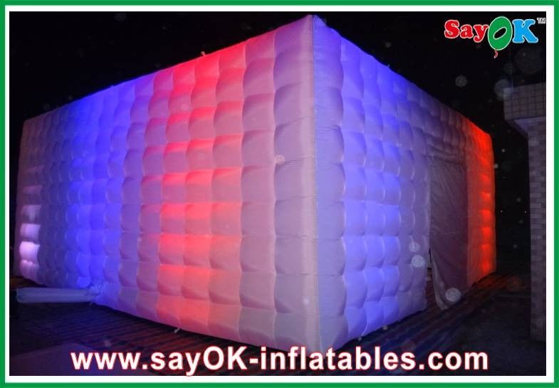 L10 X W10m tenda familiar inflável com luz LED para discoteca evento promocional de publicidade