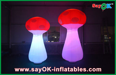 Cogumelo inflável fundido ar do evento alaranjado inflável da iluminação