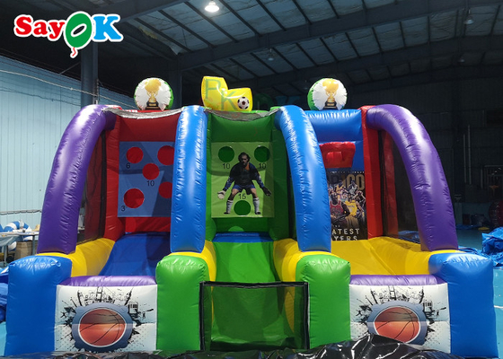 Cestas de Basquete Infláveis ​​Gigantes 5x3m Jogo de Tiro de Basquete Comercial Engraçado