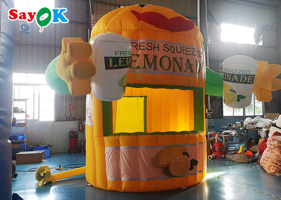 Barraca inflável do ar de Oxford para a cabine portátil da limonada da promoção da bebida do limão