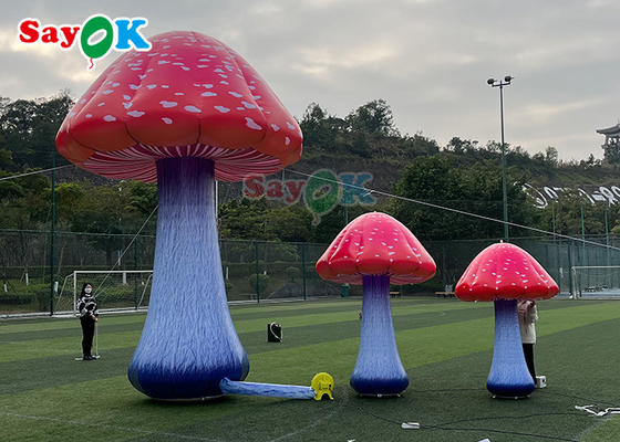 Cogumelo inflável gigante da explosão de Plant For Wonderland do modelo do cogumelo com flor