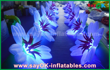 Decoração inflável da corrente de flor/decoração clara inflável fase do casamento
