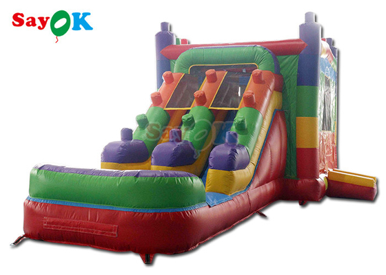 0.5mm PVC inflável unicórnio casa de salto crianças castelo salto diapositiva lua