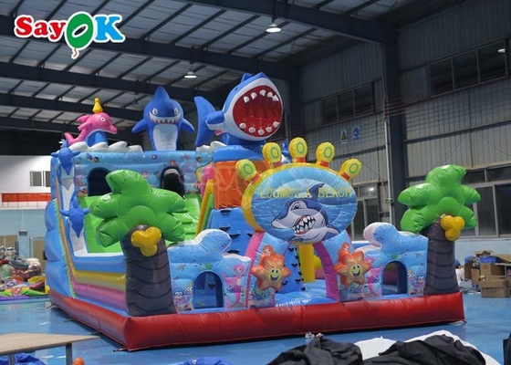 Slide de castelo inflável comercial explodir saltar casa de salto combo Slide de castelo inflável