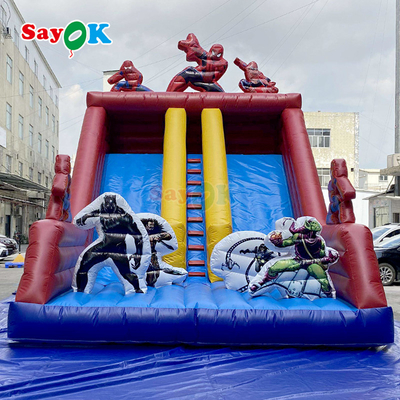 Casa de salto inflável colorida e combo de escorregador para crianças e adultos Castelo de salto de PVC ao ar livre