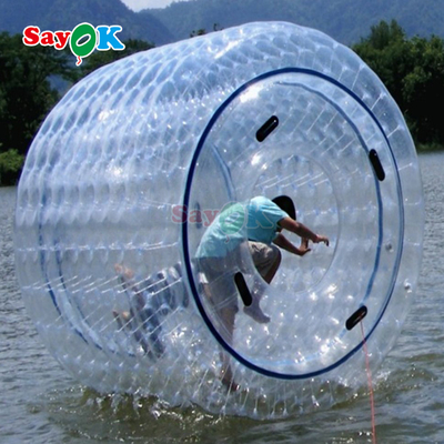 Sayok Roller Flutuante Inflável Bola de Zorbing Aqua Transparente PVC cilindro Bola de Bolhas de Água Humana para Jogo de Água