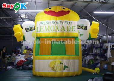 Da barraca exterior inflável do suporte da barraca do ar cabine inflável da limonada com o ventilador de ar para a promoção