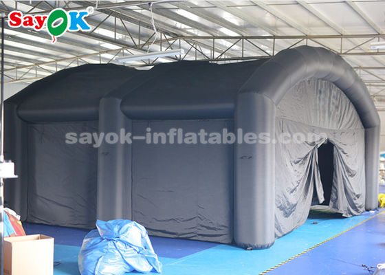 Tenda inflável personalizada de tecido preto Oxford Tenda de ar inflável para publicidade promocional
