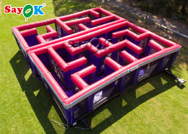Labirinto potável inflável vermelho do laser do curso de obstáculo do jogo inflável do esporte/Maze Game Laser Tag Inflatable do carnaval