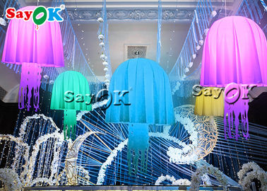 190T medusa conduzidas infláveis das cores de nylon de pano 16 para a decoração do partido