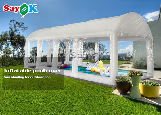 Tenda inflável de festa de piscina Tenda de ar estanque de PVC Tenda de cobertura de piscina inflável