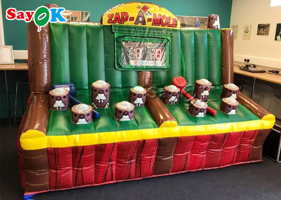 Infláveis infláveis infláveis do PVC dos jogos exteriores Zap um jogo da toupeira com sistema do IPS