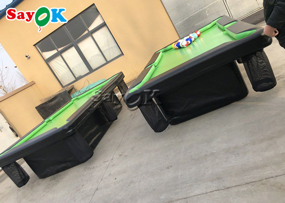 Mesa de bilhar inflável selada ar de rolamento inflável do PVC do jogo 0.9mm com suporte