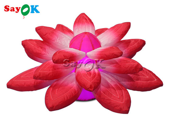 decoração da fase da entrada de 3.28ft com as luzes infláveis vermelhas que penduram lótus