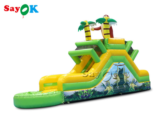 Slides infláveis Bouncy Bounce House Portavel Slide inflável Bouncer Gorila temático Explodir Slide de água