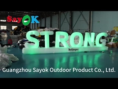 decoração de iluminação inflável