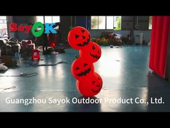 4.9ft Forma de abóbora LED inflável modelo inflável inflável decoração de Halloween abóbora