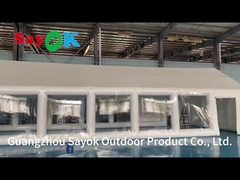 Tenda de piscina privada inflável Tenda de cobertura quadrada inflável com sopro