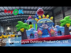 Commercial Blow Up Castelo Inflavel Jumping Combo Bounce House Castelo Inflavel Slide