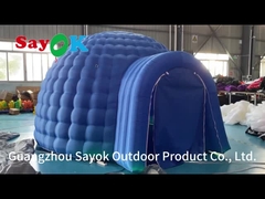 Tenda de domo de iglu inflável com sopro de luz LED