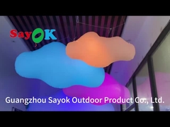 decoração de iluminação inflável