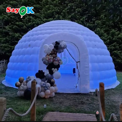 8m 26ft Durável Tecido Oxford Grande inflável Iglu Dome Tenda com sopro de ar