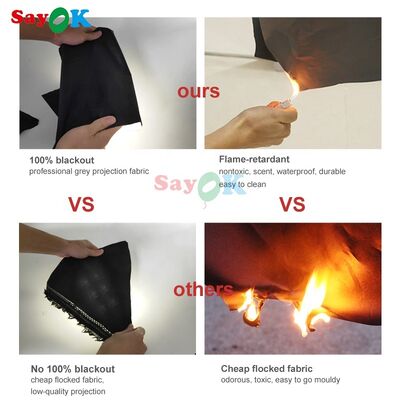 Planetário Comercial de Área Livre Portátil Tenda de Cúpula Inflavel 3d Cúpula Inflavel Cúpula Astronômica Tenda de Galáxia