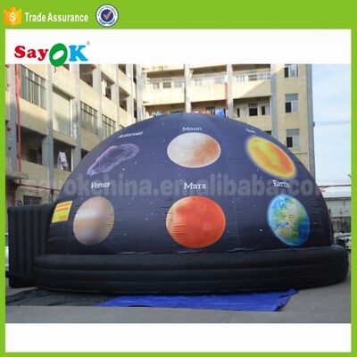 Tenda de Cinema 3D Domo Inflável Portátil Planetário 5m Planetário Projetor para Escola