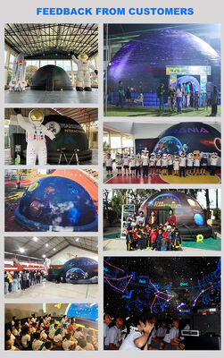 4m Cúpula do Planetário Inflavel Cinema Portátil Tenda Escola Projeção Cúpula do Planetário Inflavel com ar Blower Floor Mat