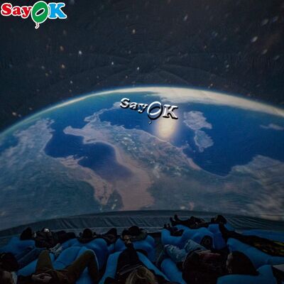 Tenda Domo de Projeção Preta Cinema Inflável Tenda Planetário Móvel para Escola